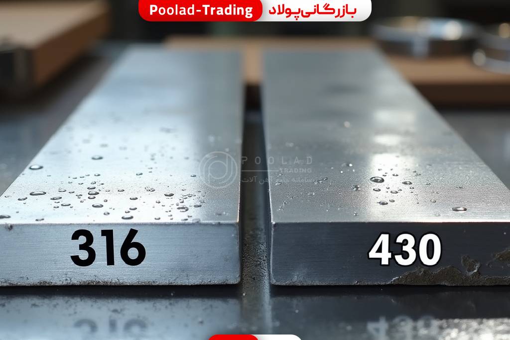 تفاوت ورق استیل 316 و 430
